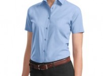 Ladies Short Sleeve Value Poplin Shirt – L633