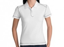 DT216 – District Threads Ladies Contrast Stitch Polo