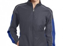 Sport-Tek Ladies Piped Colorblock Wind Jacket