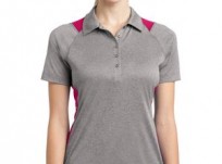 Sport-Tek Ladies Heather Colorblock Contender Polo