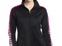 Sport-Tek Ladies Dot Sublimation Tricot Track Jacket