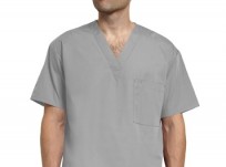 One Pocket Unisex V-neck Tunic Top # 6011
